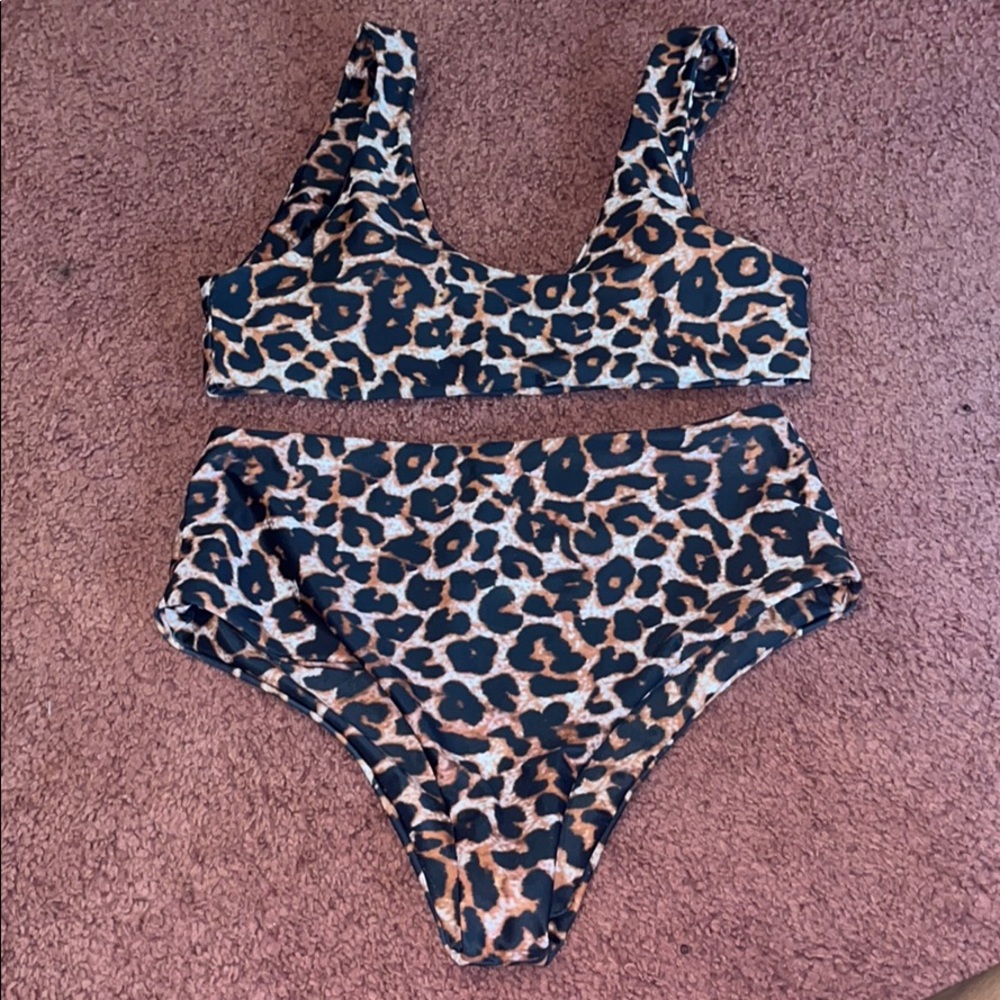 cheetah print bikini